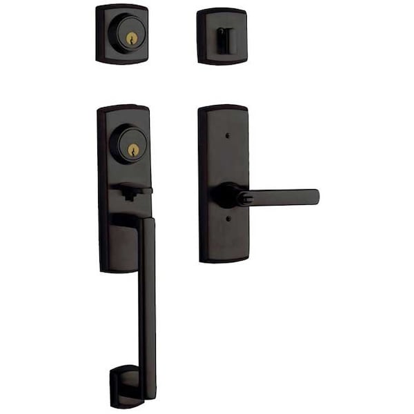 Baldwin Double Cylinder Entry Handlesets Oil Rubbed Bronze 85385.102.2DCL - main